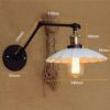 antik-fali-olvaso-lampa-matt-fekete-antik-sargarez-szin-feher-hullamos-buraval