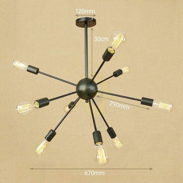 antik-9-karu-csillar-lampa