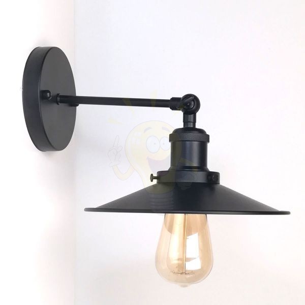 matt-fekete-fali-lampa-lapos-buraval