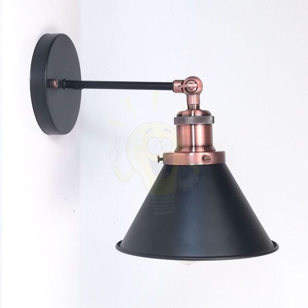 antik-fali-lampa-matt-fekete-antik-vorosrez-szin-kis-buraval