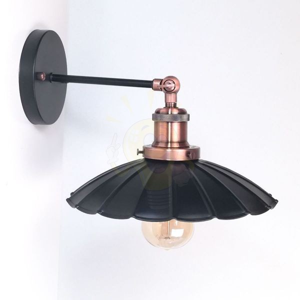antik-fali-lampa-matt-fekete-antik-vorosrez-szin-hullamos-buraval