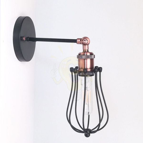 antik-fali-lampa-matt-fekete-antik-vorosrez-szin-csepp-alaku-raccsal