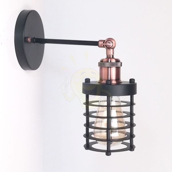 antik-fali-lampa-matt-fekete-antik-vorosrez-szin-csepp-alaku-raccsal