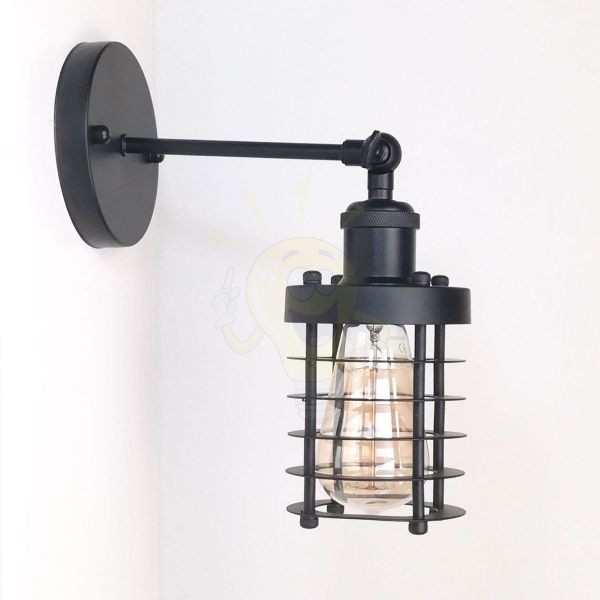 antik-fali-lampa-matt-fekete-szin-csepp-alaku-raccsal
