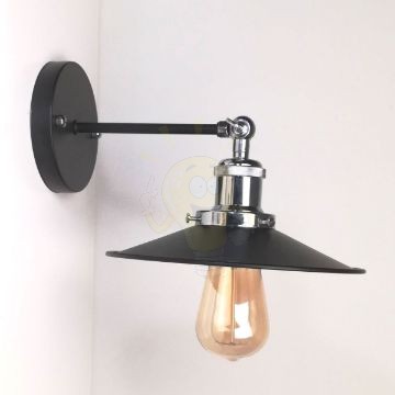 antik-fali-lampa-matt-fekete-fenyes-krom-szin-lapos-buraval