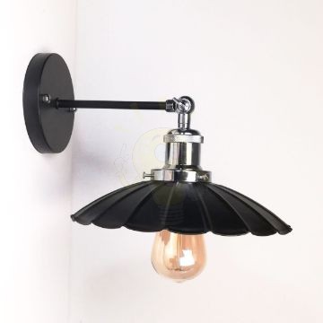 antik-fali-lampa-matt-fekete-fenyes-krom-szin-hullamos-buraval