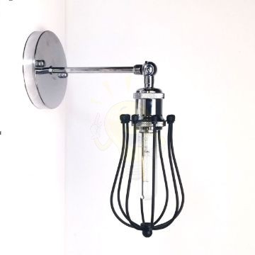 antik-fali-lampa-fenyes-krom-szin-csepp-alaku-raccsal