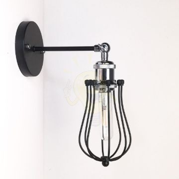 antik-fali-lampa-matt-fekete-fenyes-krom-szin-csepp-alaku-raccsal