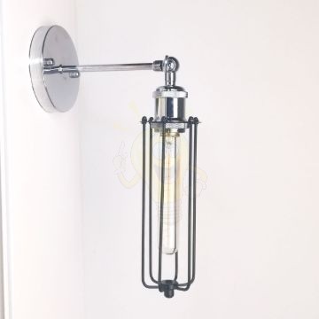 antik-fali-lampa-fenyes-krom-szin-csepp-alaku-raccsal