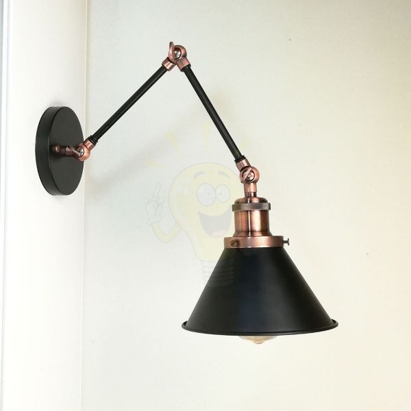 antik-fali-olvaso-lampa-matt-fekete-antik-vorosrez-szin-kis-buraval
