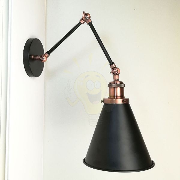 antik-fali-olvaso-lampa-matt-fekete-antik-vorosrez-szin-olvaso-buraval