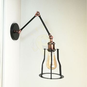 antik-fali-olvaso-lampa-matt-fekete-antik-vorosrez-szin-csepp-alaku-raccsal