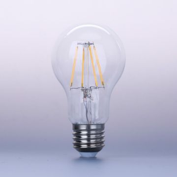 LED Filament dekor izzó - A60 - 4W - E27 - meleg fehér