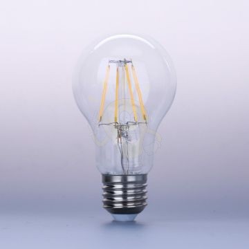 LED Filament dekor izzó - A60 - 4W - E27 - meleg fehér