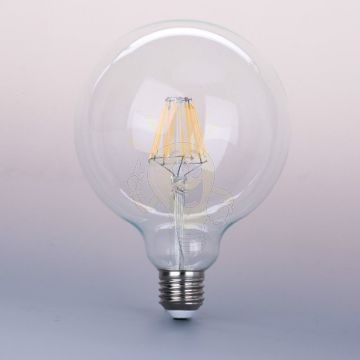 LED filament dekor izzó - G125 - 8 watt