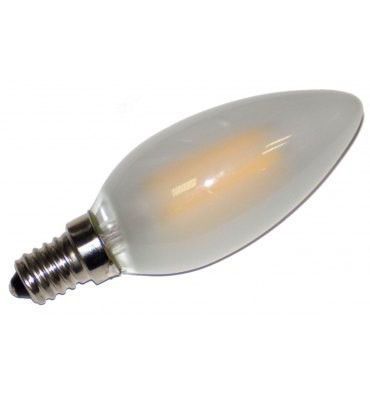 LED filament dekor izzó - opál - C35 - 4 watt E14 - szabályozható