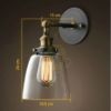 antik-fali-lampa-uvegburaval-meretezve - illusztráció