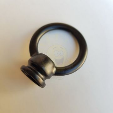 Lámpa tartógyűrű matt fekete - belső menetes 25mm