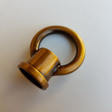 Lámpa tartógyűrű antik sárgaréz - belső menetes 18mm