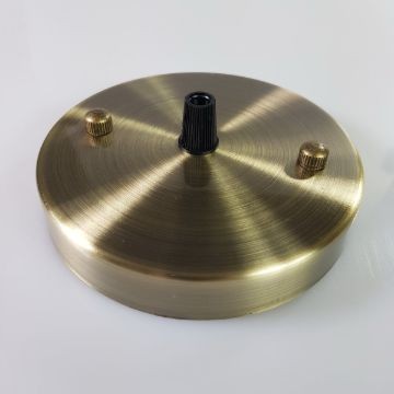 Plafontárcsa mennyezetirózsa 120mm sima antik bronz szín