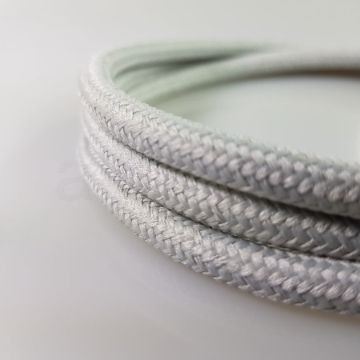 Textil kábel világos szürke- 2x0,75