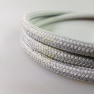 Textil kábel világos szürke- 2x0,75