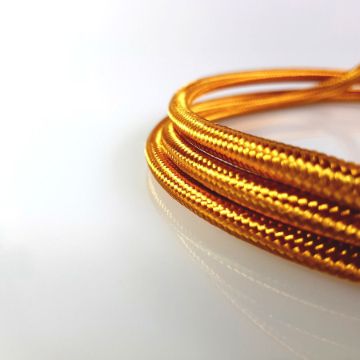 Textil kábel Világos arany-2x0,5
