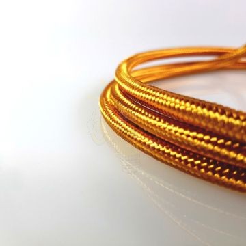 Textil kábel Világos arany-2x0,5