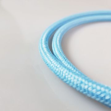 Textil kábel égkék 2x0,75