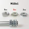 Hexagon anyacsavar M10 - 3mm