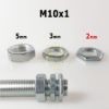 Hexagon anyacsavar M10 - 2mm