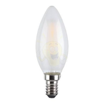 LED filament dekor izzó - opál - C35 - 6 watt E14 - szabályozható