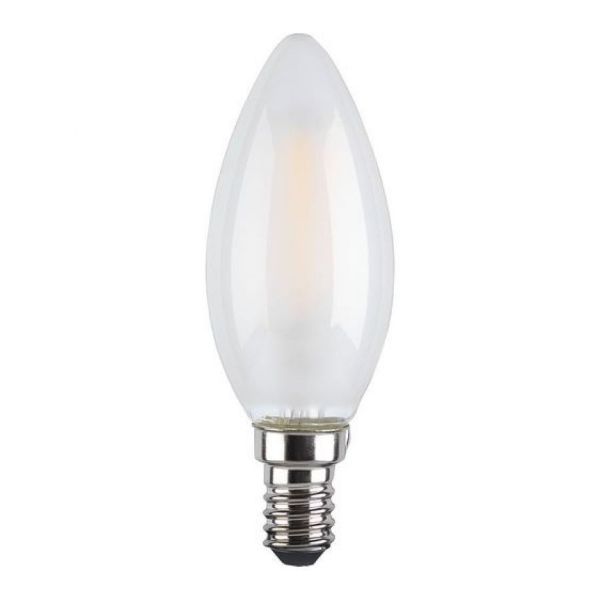 LED filament dekor izzó - opál - C35 - 6 watt E14 - szabályozható