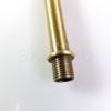Menetes vegű cső 10cm antik bronz szín