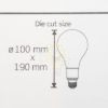 LED Smd fényforrás - G100 - 5 watt - meleg fehér