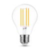 LED Izzó Filament A60 8W E27 360° 4000K (1055 lumen)