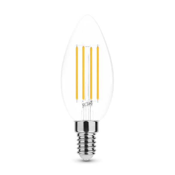 Modee Smart Lighting LED Izzó Filament Candle C35 7W E14 360° 2700K (750 lumen) dimm.