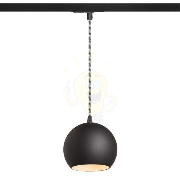 Kép COPA egyfázisú áramkörös sínre fekete üveg 230V LED E27 11W