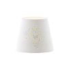 NIZZA 18/15 lámpabúra  Polycotton fehér/fehér PVC  max. 28W