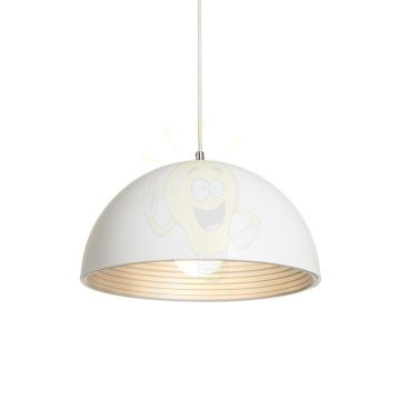 Kép CARISSIMA 40 függő lámpa matt fehér/ezüstszürke  230V LED E27 15W