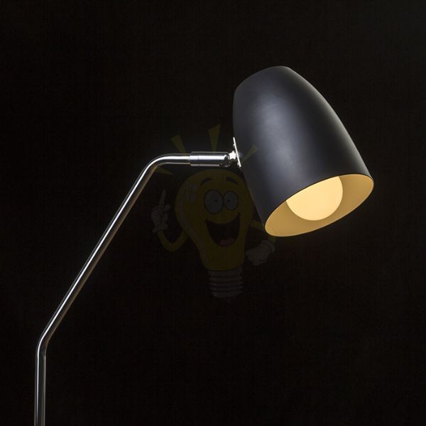 Kép PRAGMA állólámpa fekete króm 230V LED E27 11W