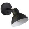 Kép BAROQUE fali lámpa fekete króm 230V LED E27 11W