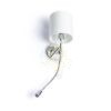 Kép VERSINA lámpabúrával fehér króm 230V LED E27 LED 15+3W 25°  3000K