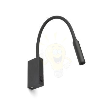 Kép EKE fali lámpa fekete 230V LED 3W 60° 3000K