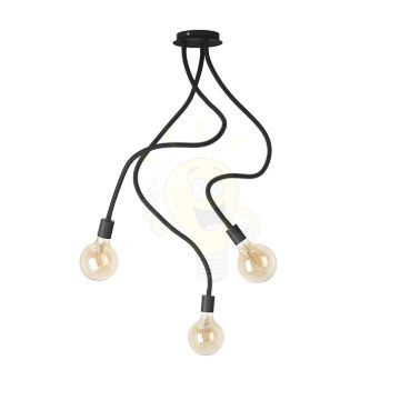 Kép LOYD E27 III függő lámpa fekete  230V LED E27 3x15W