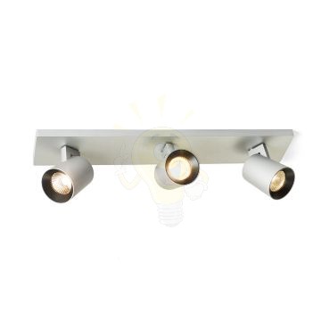 Kép KENNY III felületre szerelhető  szálcsiszolt alumínium/fekete 230V LED GU10 3x8W
