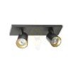 Kép KENNY II felületre szerelhető fekete/aranysárga  230V LED GU10 2x8W