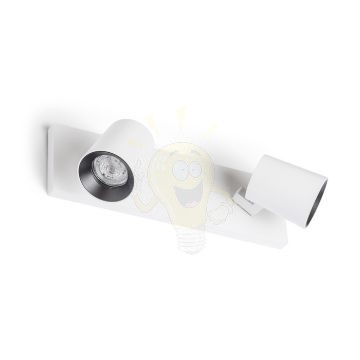 Kép KENNY II felületre szerelhető fehér/fekete  230V LED GU10 2x8W