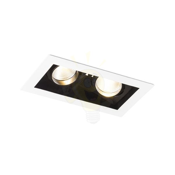 Kép BONDY II süllyesztett lámpa fehér 230V LED 2x7W 24° 3000K