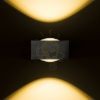Kép KORSO II fali lámpa fekete elox 230V LED 2x3W 120° IP54 3000K